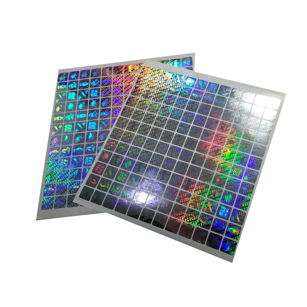 Custom Logo Hologram Adhesive Label Sticker Printing Holographic Logo Stickers Void Sticker Label Maker