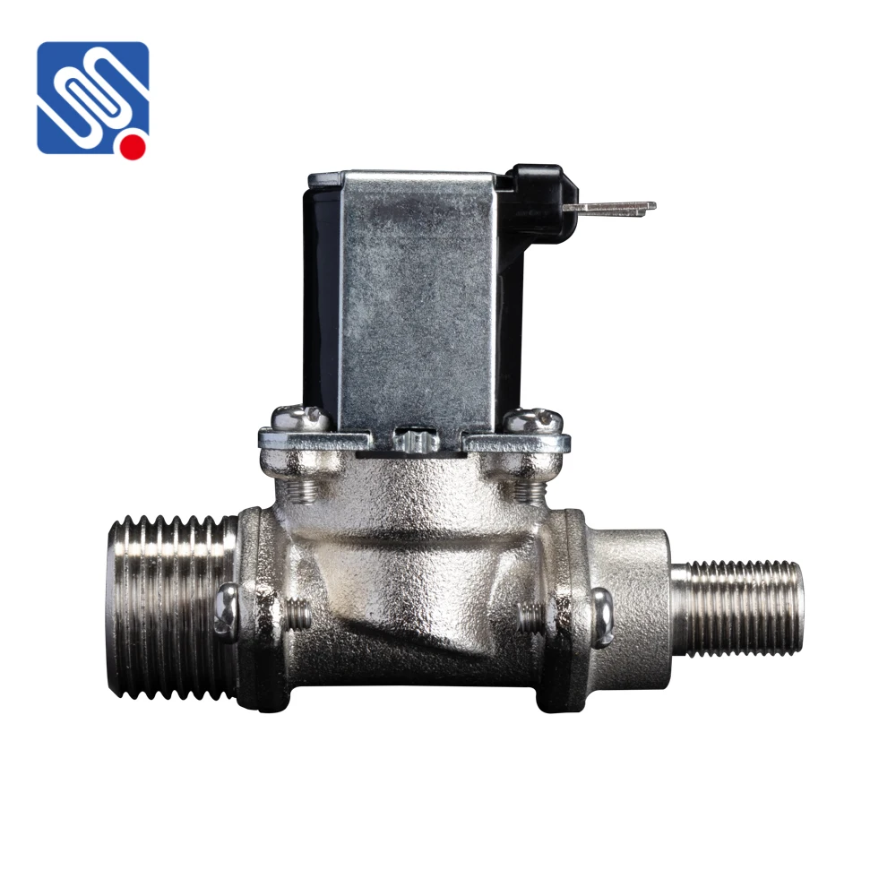Meishuo FPD360F6 DC12V 24V AC220V Brass Solenoid Valve Normally Closed Solar Water Heater Inlet Valve