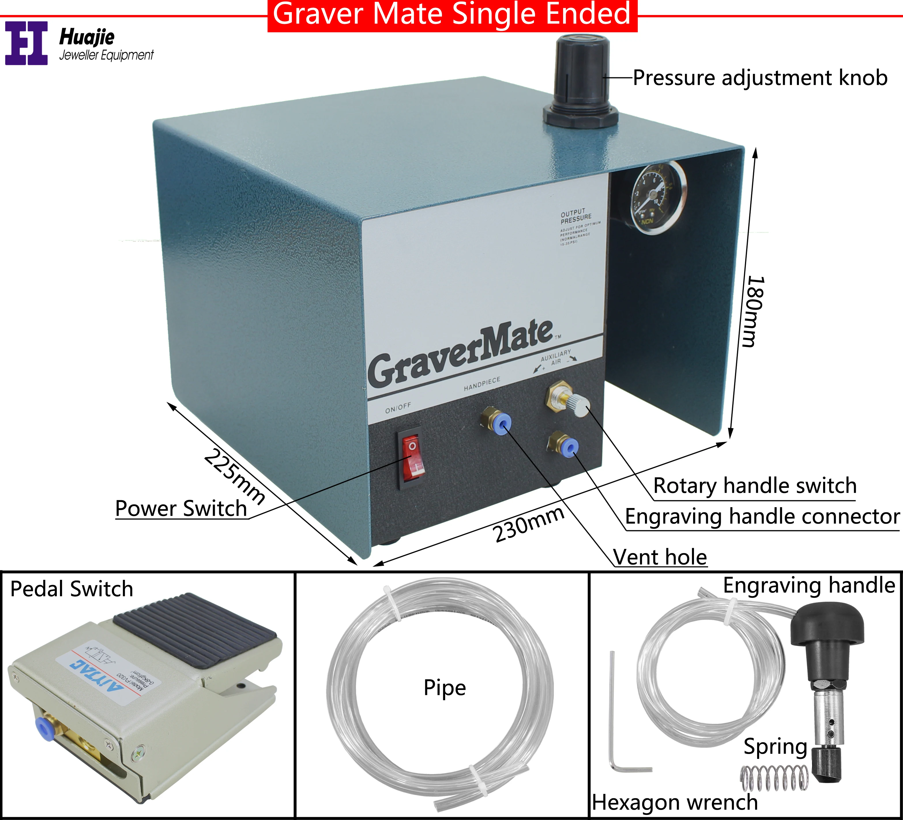 Graver Mate Machine, Single Ended