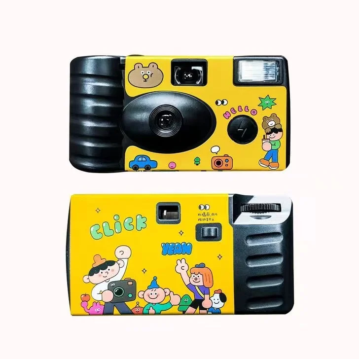 Wedding birthday gift disposable film camera with flash built-in Kodak color film 18 in stock ready to ship