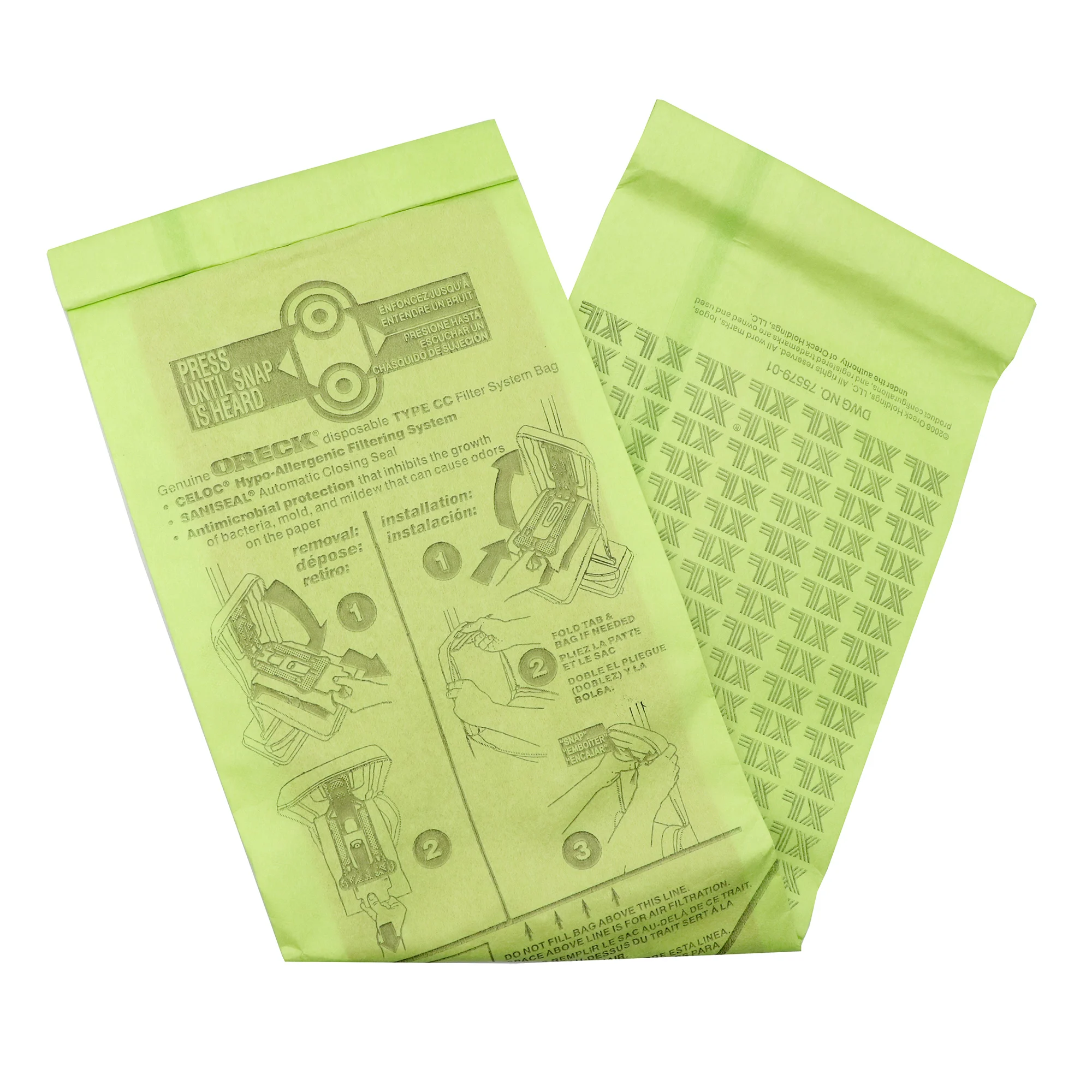 Hot selling Vacuum bag Vacuum Cleaner Dust Bags for Orecks CC