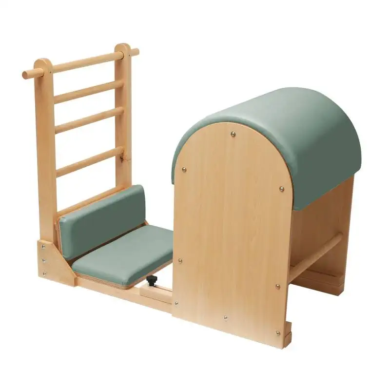 wooden ladder barrel distance adjustable equipment studio reformer pilates ladder barrel