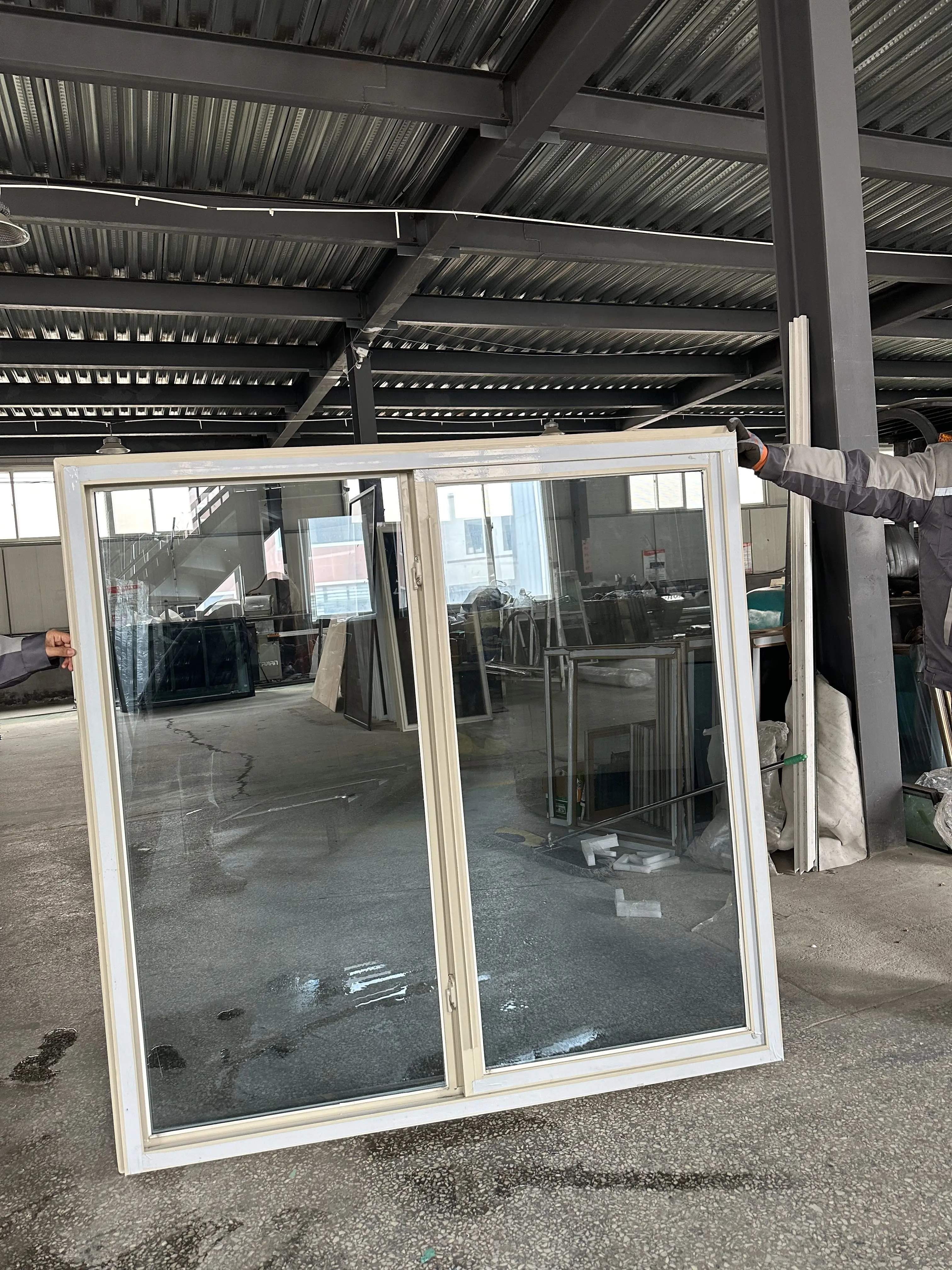 Florida Approval  Hurricane Proof Impact Glass Window  UPVC Resistant Horizontal Sliding Windows