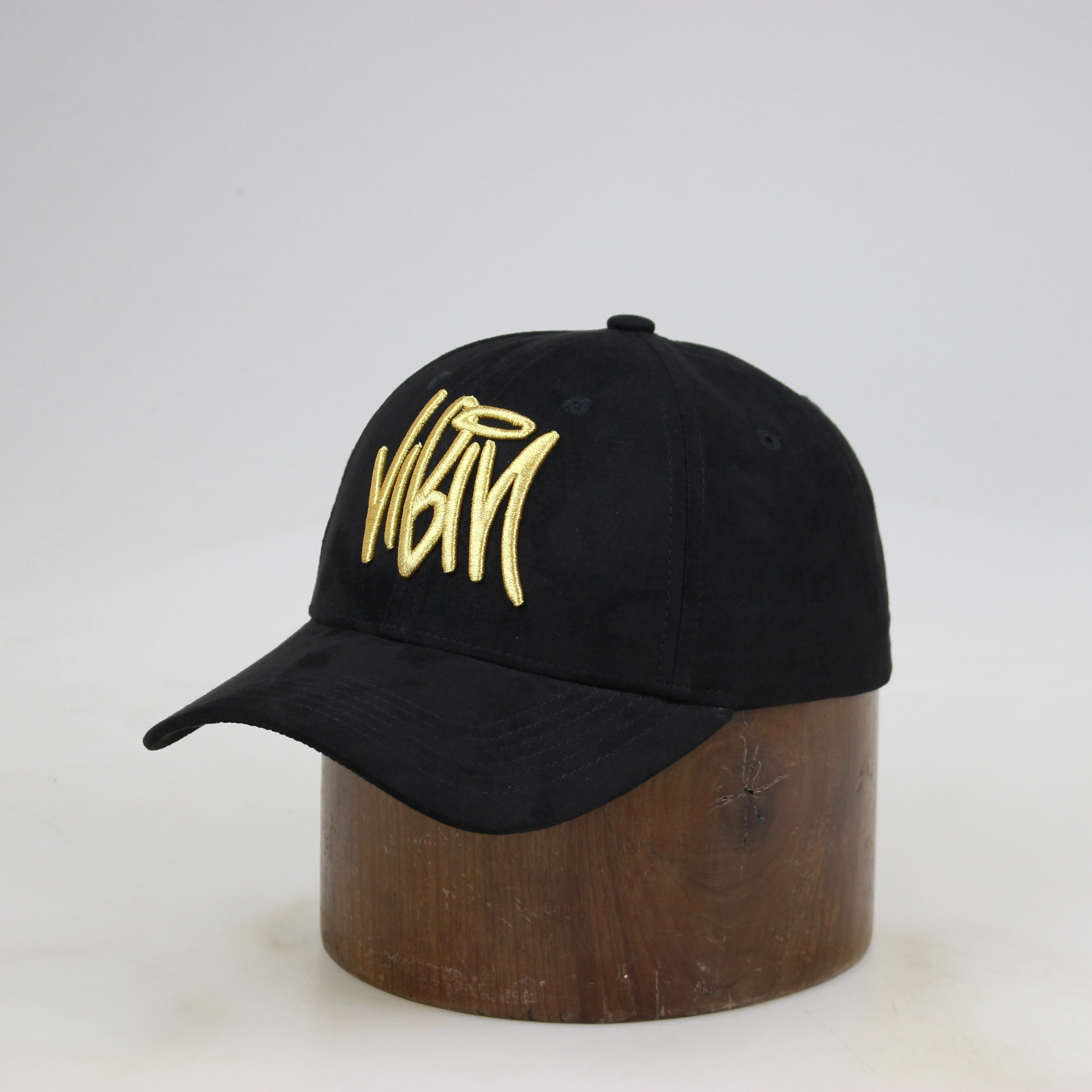 Soft acrylic custom 3D embroidery logo black baseball cap for man outdoor sport cap