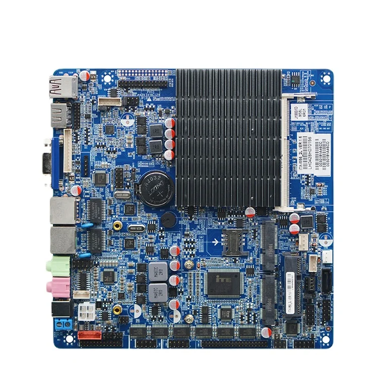ITX-M56_2L  InteI J1900 quad core processor X86 2 LAN LVDS VGA H-DMI Thin Itx motherboard desktop thin client board