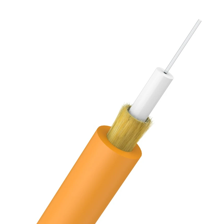 Excellent Mechanical Armored simplex 1 core  Tight Buffer Fiber Optic  Cable