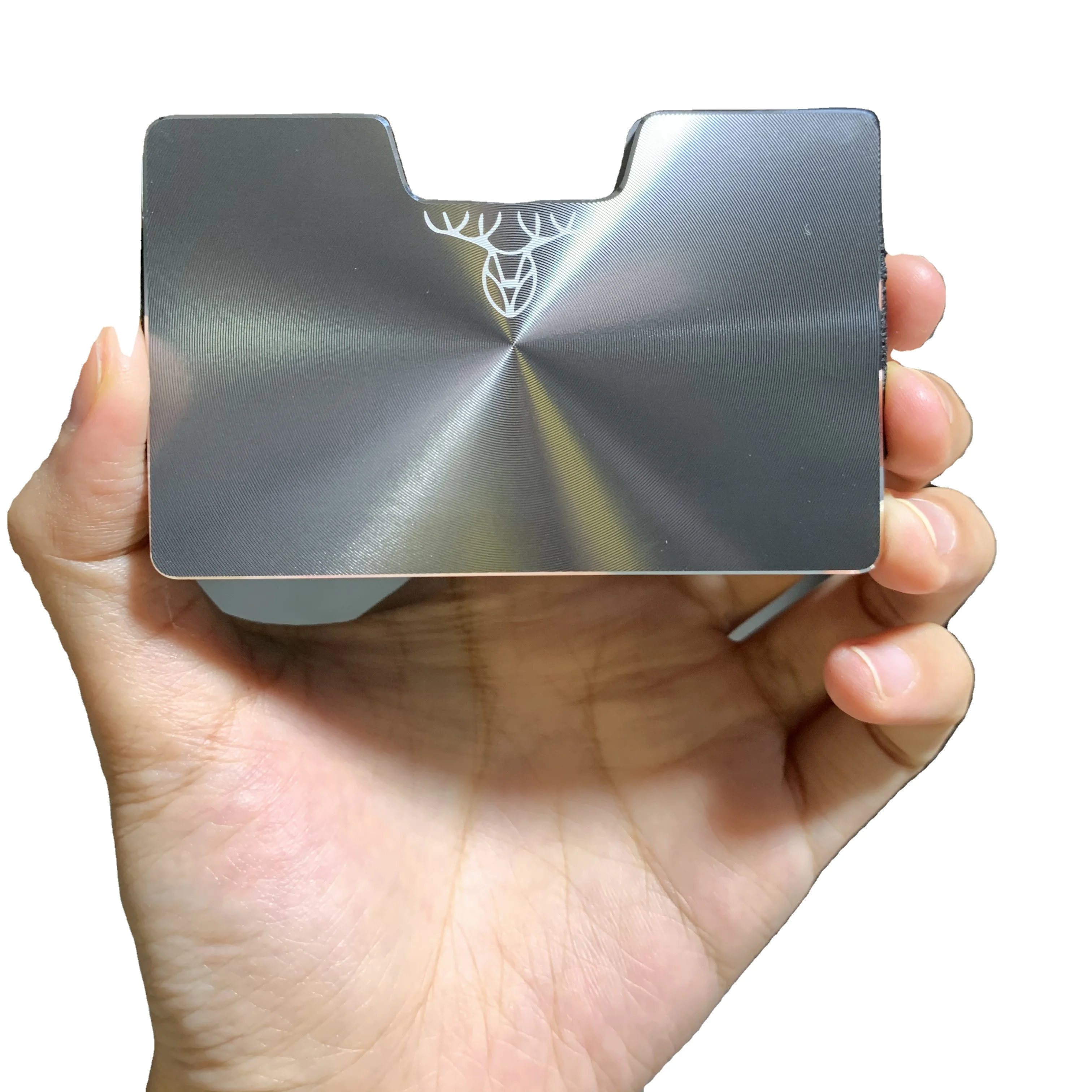 2021 Fashionable Metal Tactical Wallet RFID Blocking Money Clip Anti Theft Aluminum Credit Card Wallet Slim Card Holder