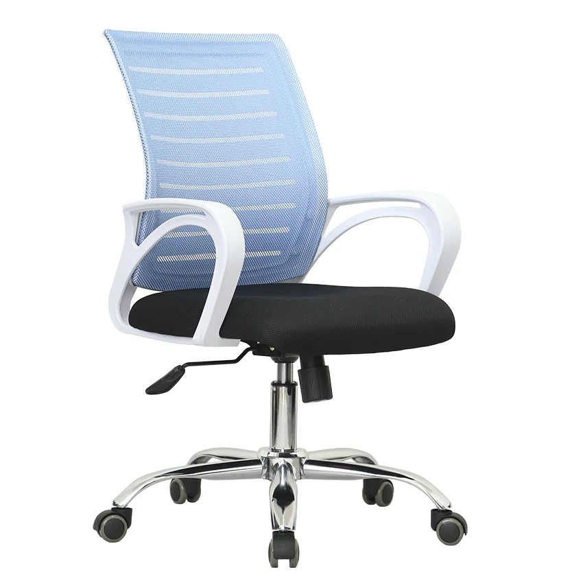 Factory produced attractive mid back mesh office chair modern task chair affordable waiting room arm chair bifma quality