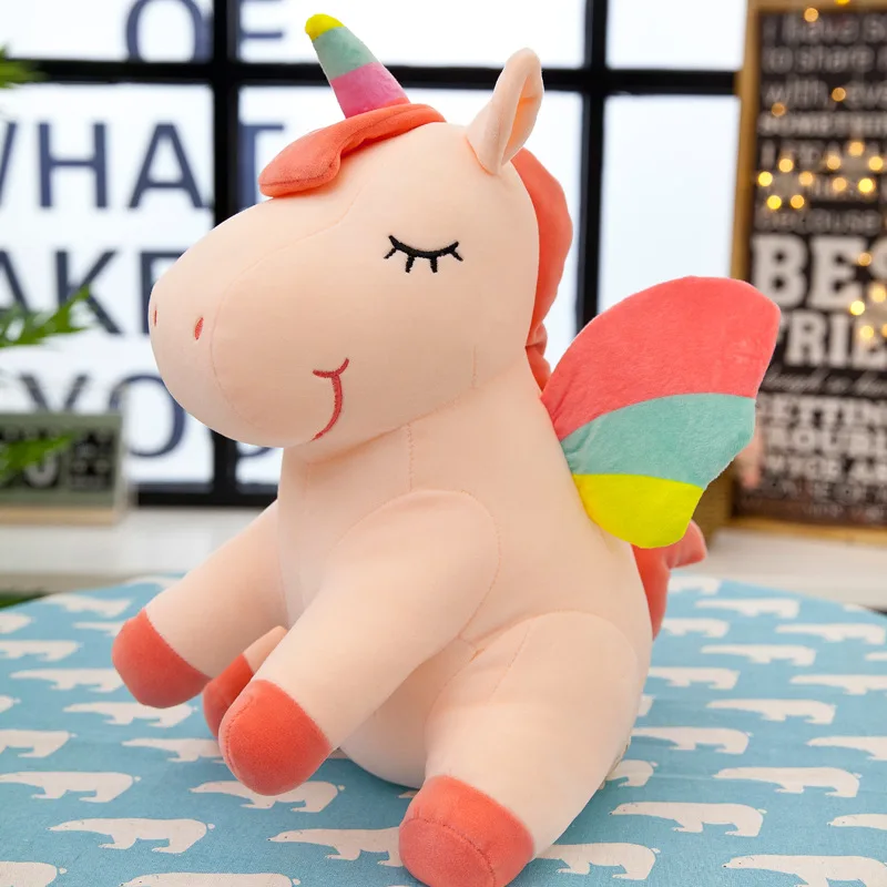 Unicorn cushion for sleeping in office plush toy  custom plush cushion seal toy soft seat cushion