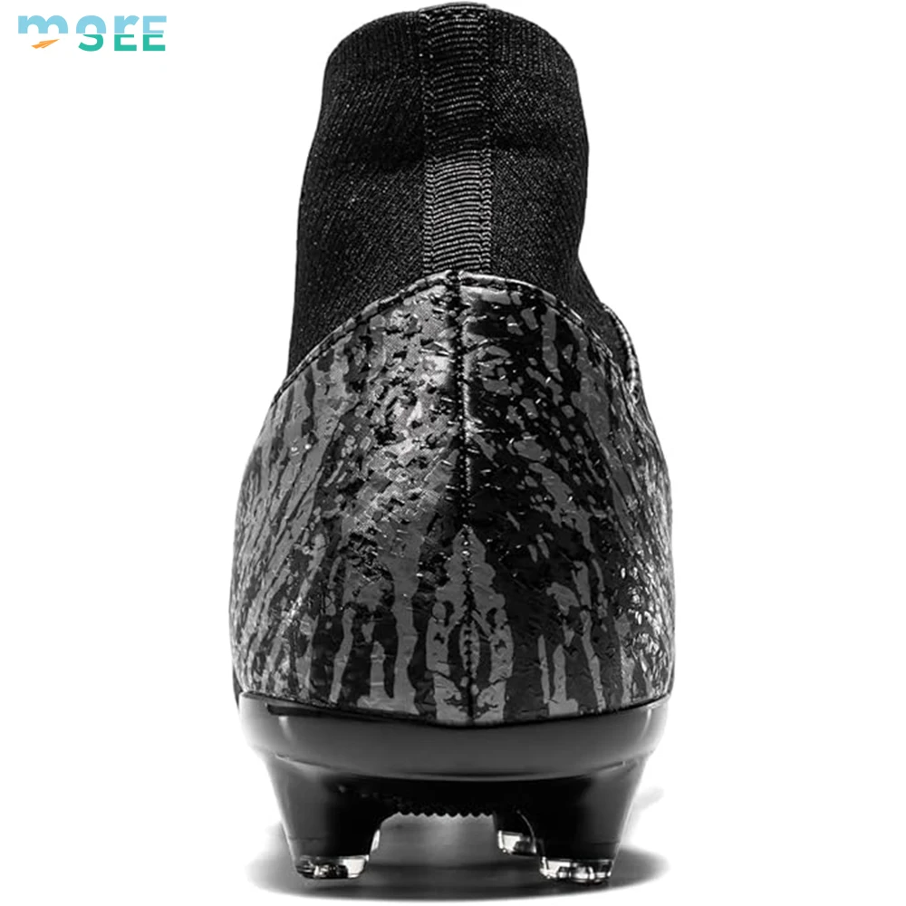 SeeMore Brand Adult Men Football Shoes Athletic Professional Spikes High-top Indoor/Outdoor Training Soccer Shoes Soccer Cleats