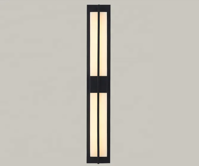 Hotel indoor decorative gold black  metal outdoor wall lamp modern led stone wall sconce light for corridor