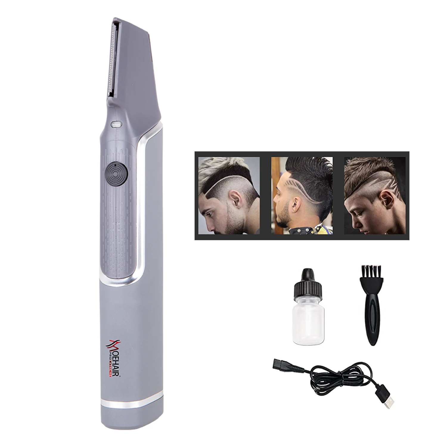 V Shape Shaver Beard Trimmer for Men Professional Cordless Hair Clippers Cutting Kit Grooming Folding Adjustable Hair Trimmer