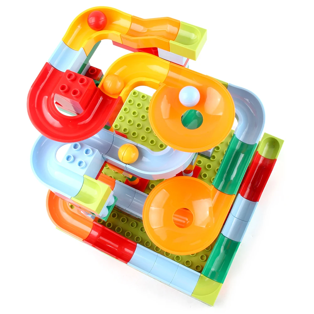 182pcs Marble Runs Building Block Toy Set Plastic Block Set STEM Educational Toys
