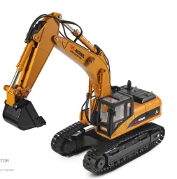 Wltoys 16800 1:16 scale electric alloy metal digger model collection r c truck smoke sound big remote control excavator rc toys