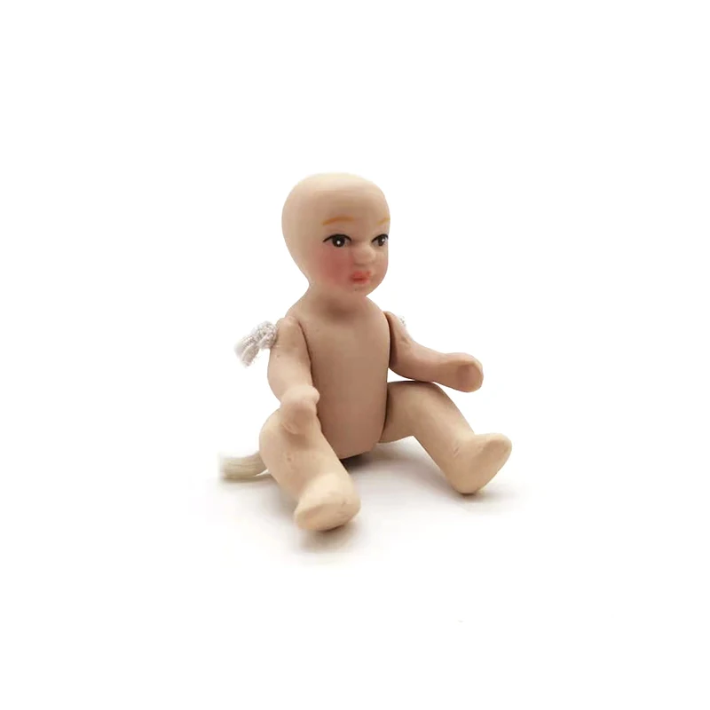 iland miniatures 1/12 Porcelain Doll miniature model people/ model figure Sleeping Baby Naked baby PP024B