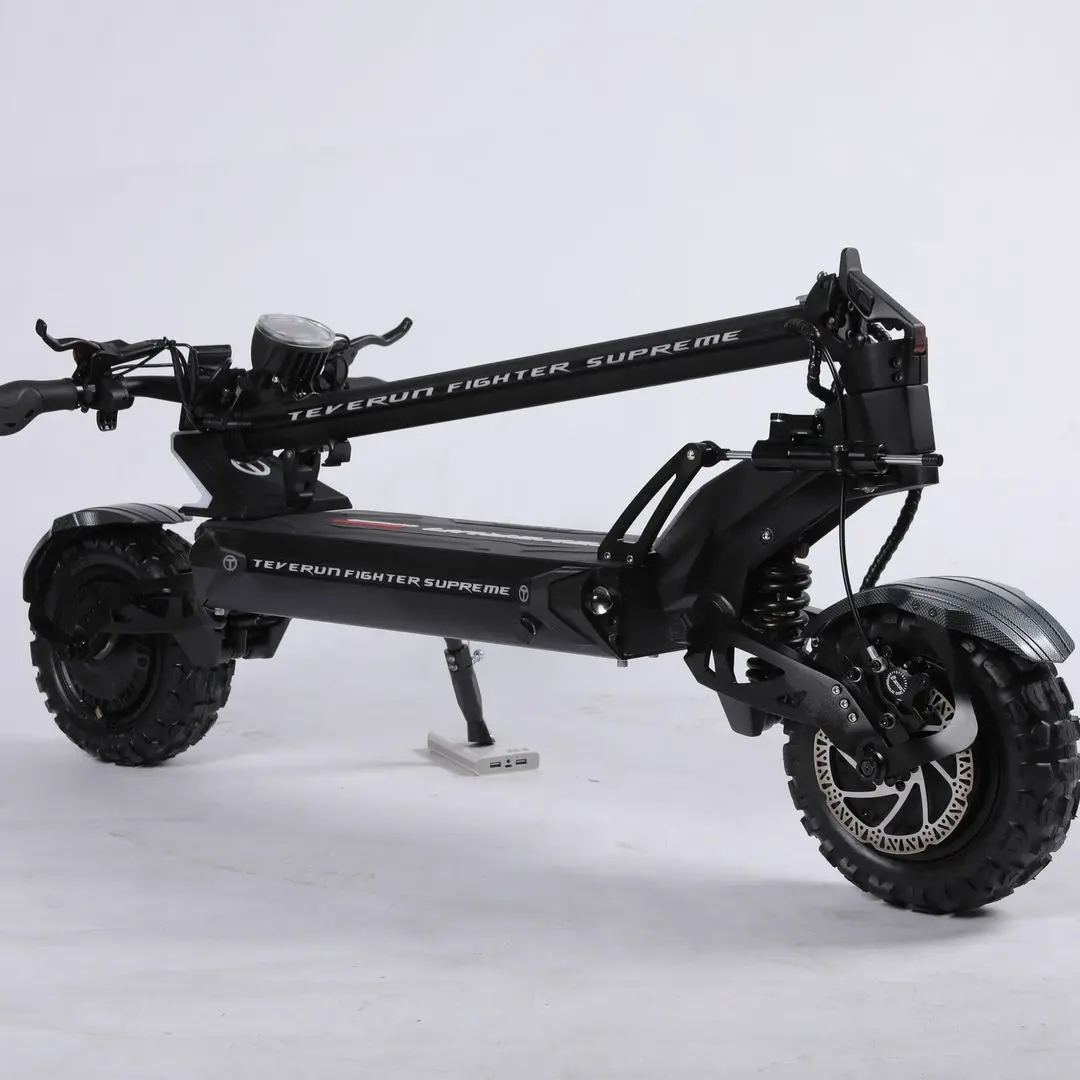 Teverun Newest Model Fighter Eleven Plus with 60V 35AH Battery 11inch Tubeless Tire Puncture Free and TFT Display