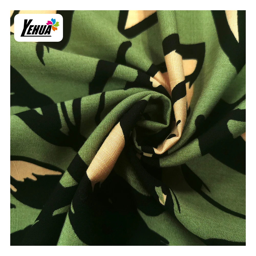 2024 hot sale rayon viscose slub print fabric 30s rayon slub fabric for Morocco market