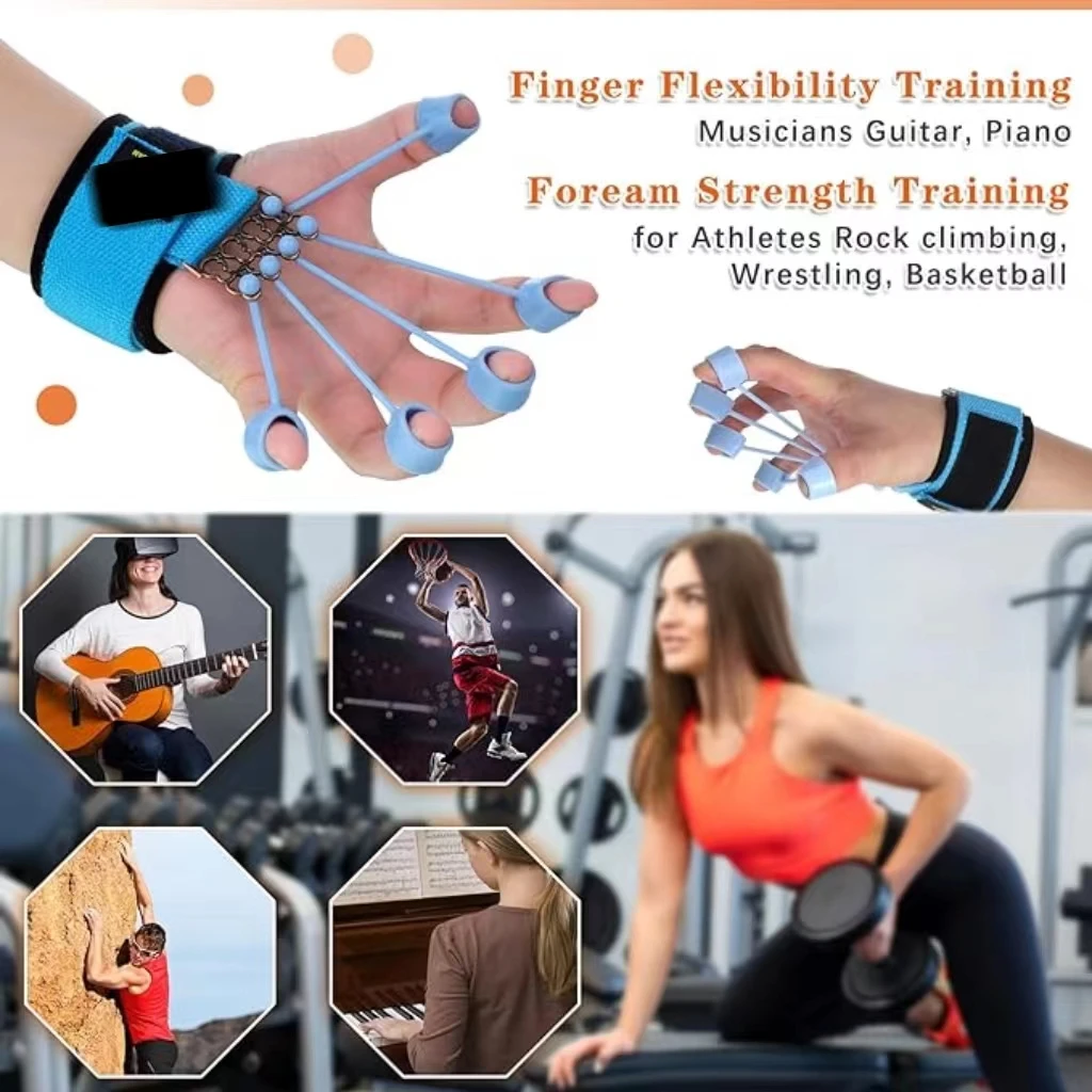 Haiyang Libenli Colorful Adjustable Finger Exerciser Hot Sale Hand Gripper Strengthener for Forearm and Finger Fitness
