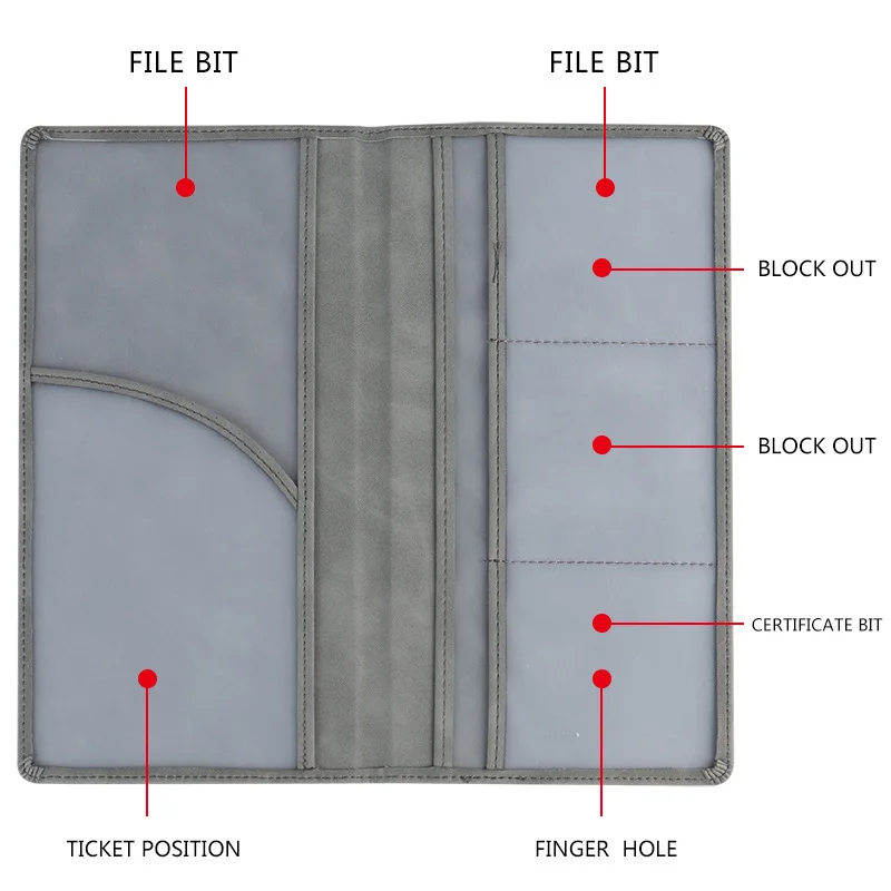 Travel Accessories Car Insurance Sticker display pocket holder Custom Logo hand Premium Organizer wallet For driver Licence card