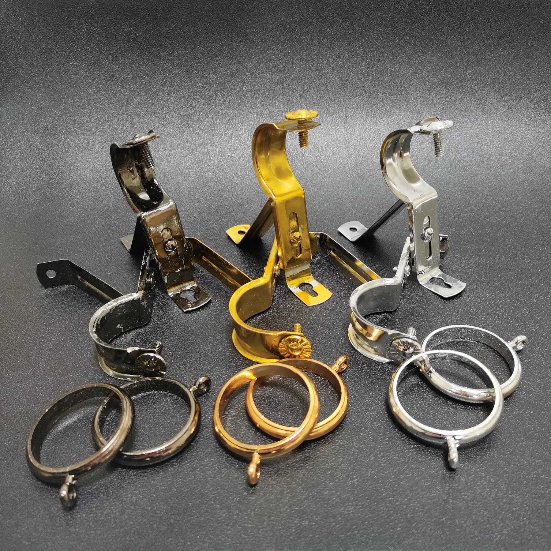 
YURGUO curtain rod bracket shower curtain holder curtain rod aluminum BK-1 