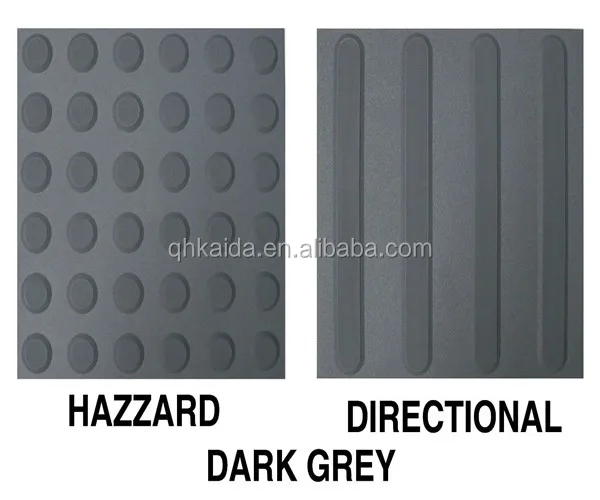 wholesale rubber pvc walkway outdoor indicator tactile paving tiles rubber tactiles