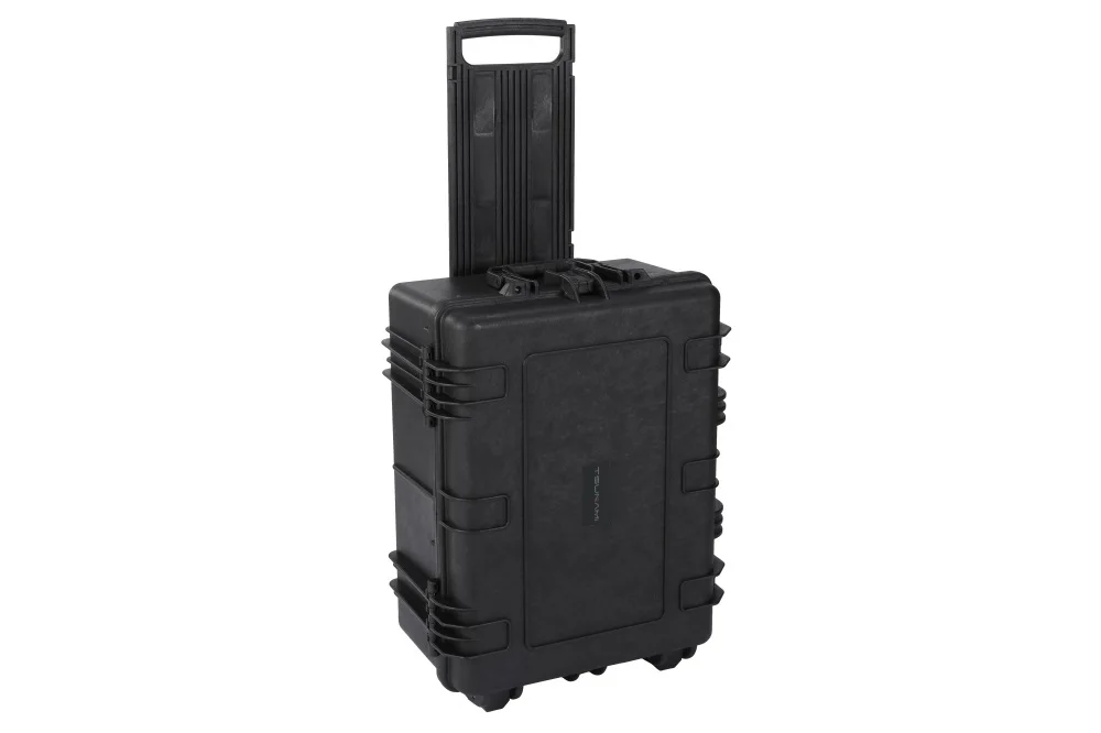 waterproof shockproof rugged rolling large plastic hard protective carrying  case for led film light equipment transportation