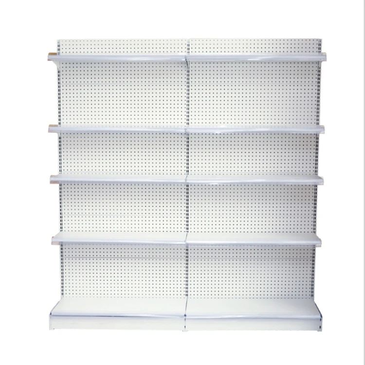 Customized Top quality Shop Commercial metal Supermarket Shelves For Retail Store Double-Sided