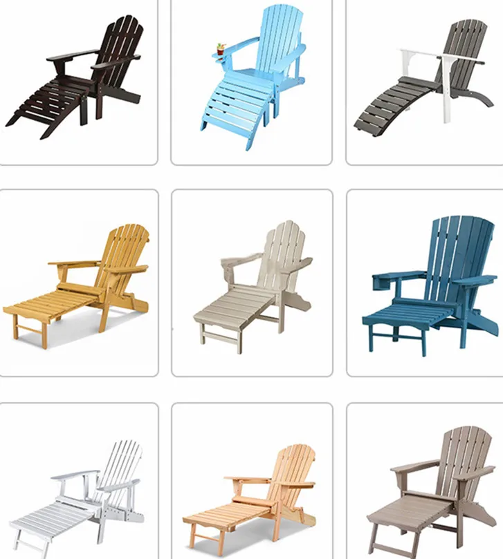 Wholesale Fashion Pool Chair Sun Lounger  Outdoor Furniture Wooden Beach Sun Lounger