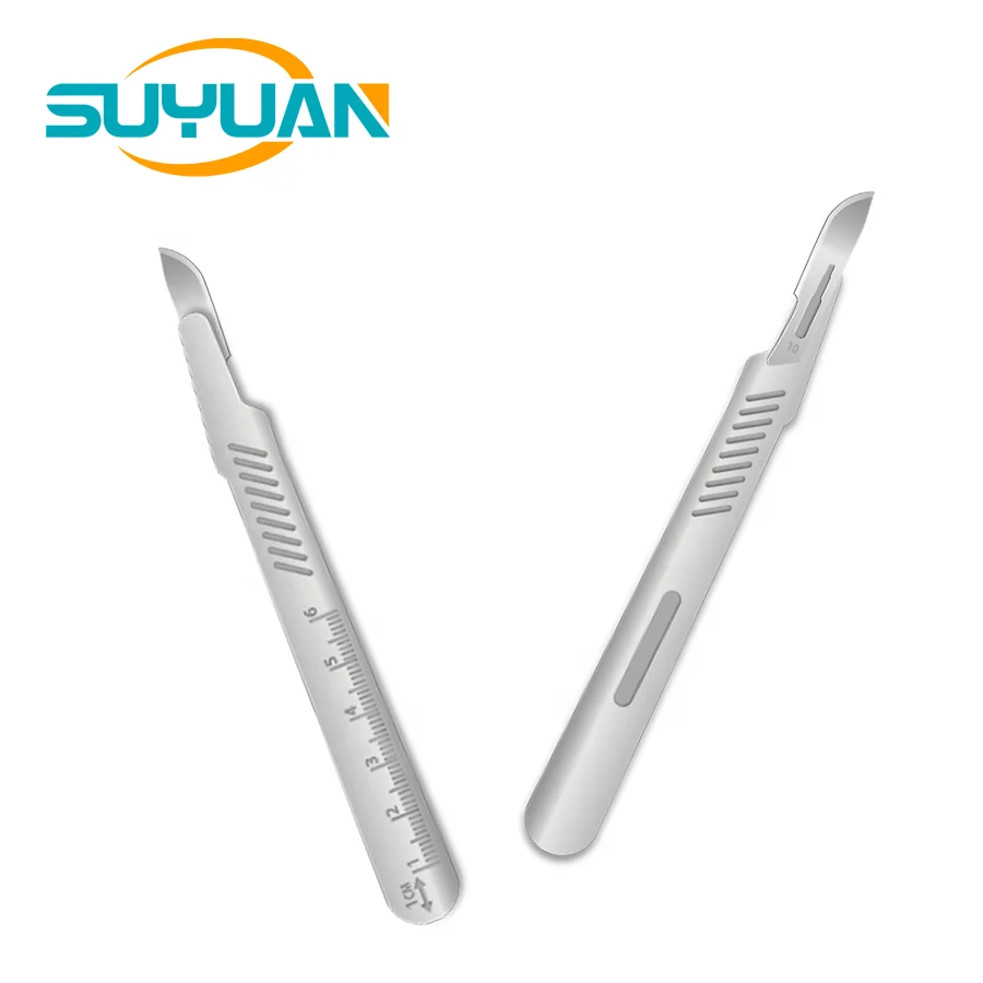 Sterilized Stainless Steel Surgical Blade 10 Bistoury Carbon Steel Scalpel