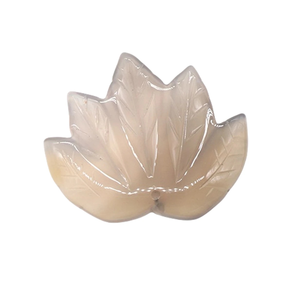High Quality Syn.Cherry Quartz Charm 50MM Large Maple Leaves Pendant Healing Natural Carved Stone for DIY Jewellery Making