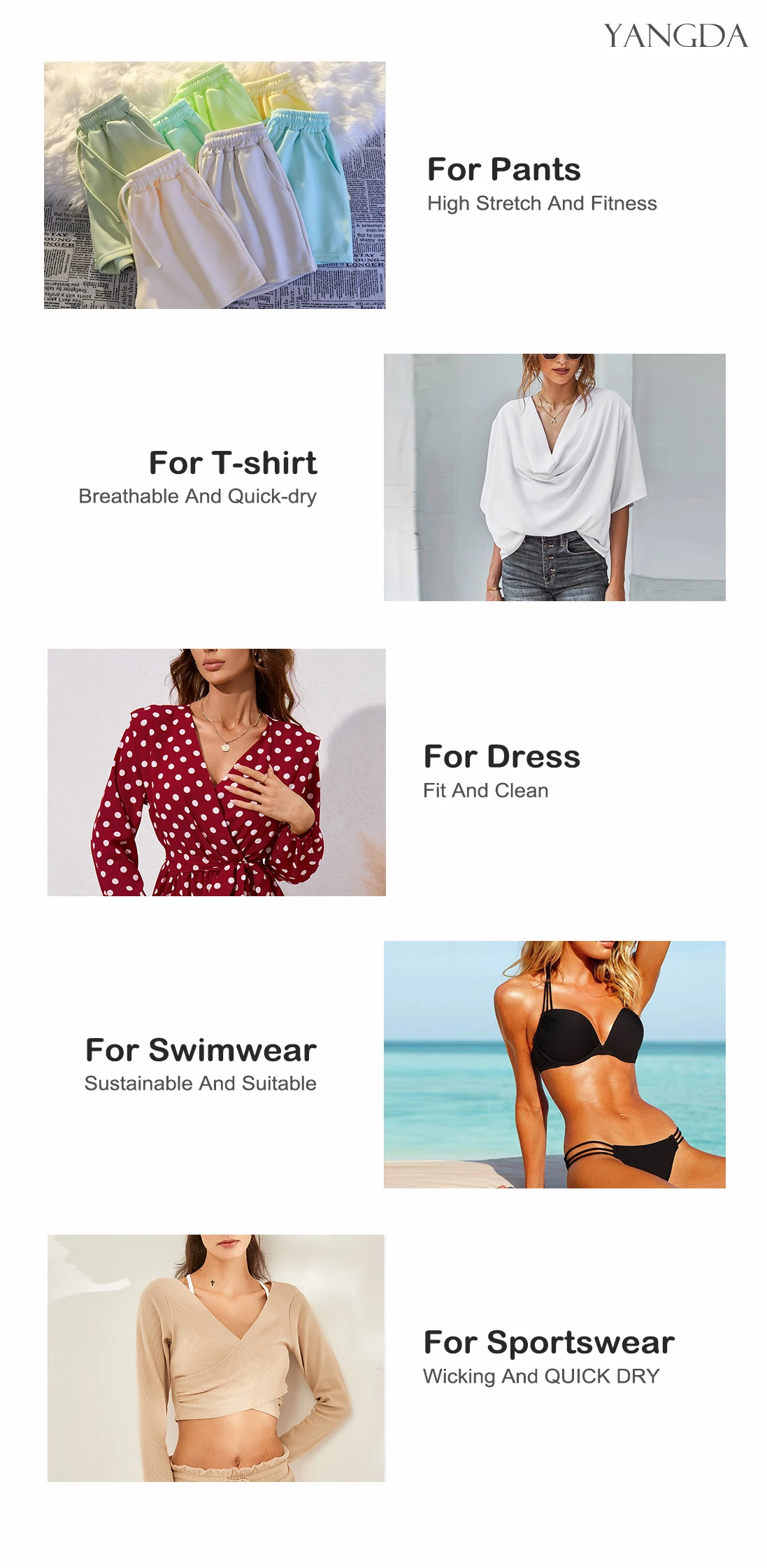 Multicolor Stocks Women Loose Flared Pant Casual Printing Sport Yoga Long Wide-leg Pant Jersey Polyester Spandex Ribbed Fabric