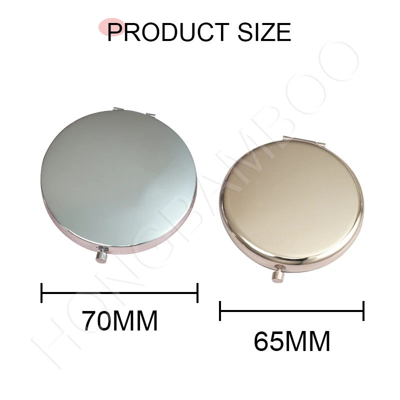Personalized Customized logo Mini Mirror Compact Wholesale Pocket Mirrorswedding Favors Gifts