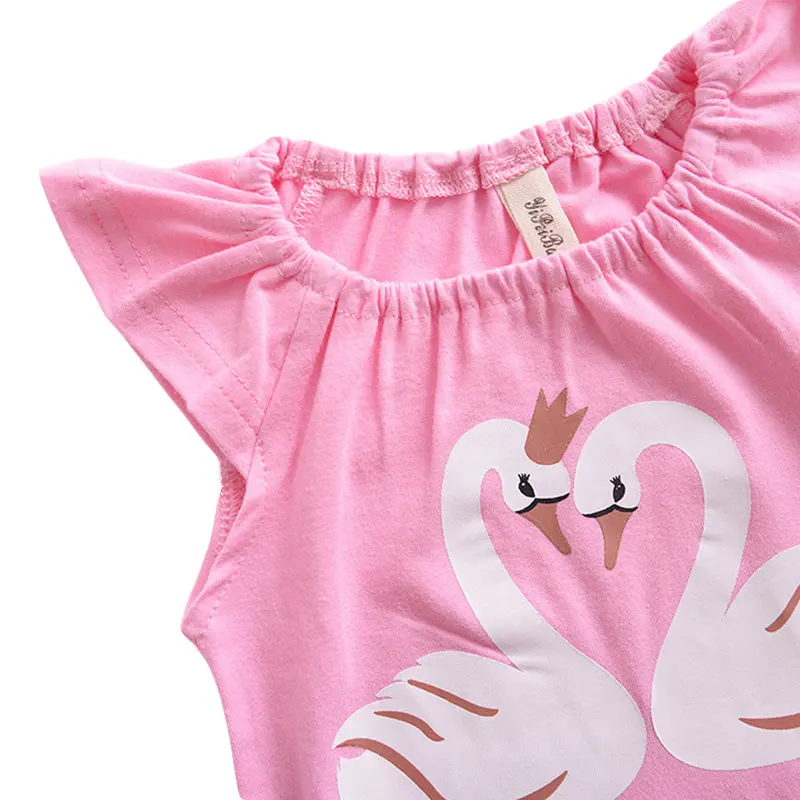 2021 New Style Summer Suspenders Style Kids Clothing S Red Bowknot Fashion Jumpsuit with Irregular Neckline Designed Girl Cotton