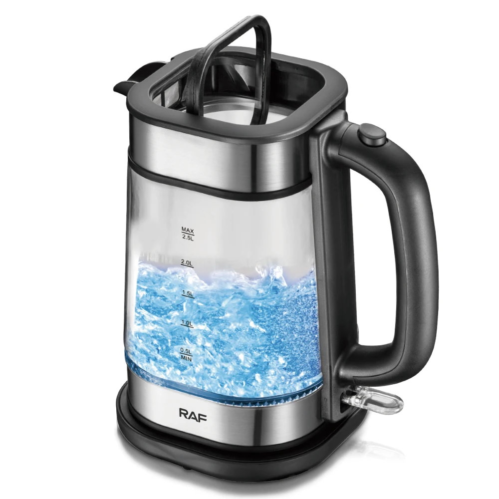 RAF Household Water Boiler 2.5L Electric Kettle Borosilicate Glass Electric Kettle Electric Kettle