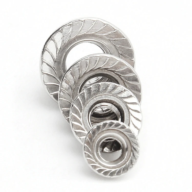 Mass Stock  High Precision Flange Nut SS 316 Hex Flange Nuts