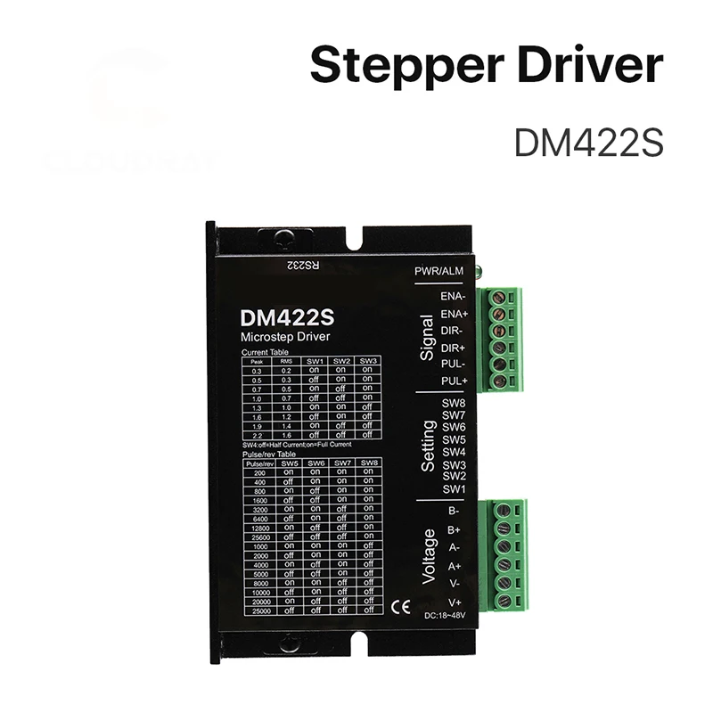Драйвер для DM422S двухфазный шаговый двигатель 18-48 В DC 0 3-A 42 шагового