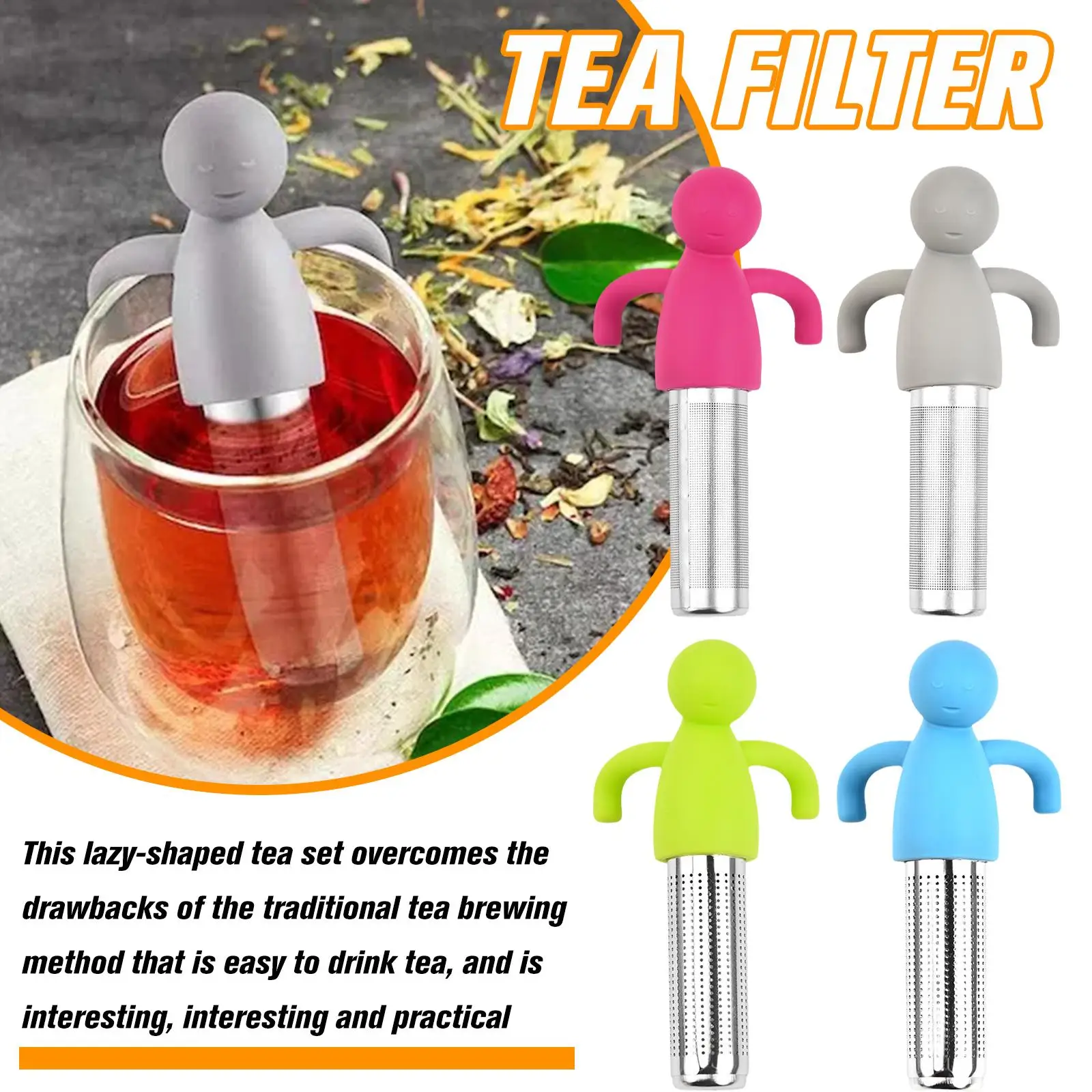 Creative Tea Infuser Strainer Sieve Stainless Steel Infusers Teaware Tea Bags Leaf Filter Diffuser Infusor Kitchen Accessories
