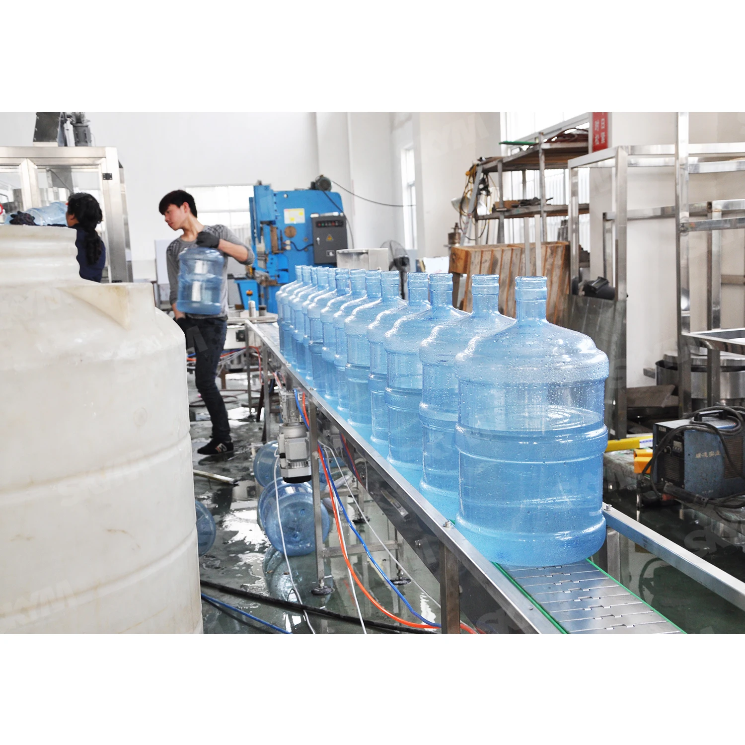 Industry Machine 300BPH 5 Gallon Barrel Bottled Mineral Pure Drinking Water Purifier and Bottling Filling Machine Line