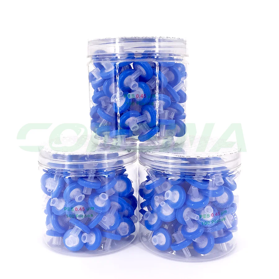 Membrane Filter 0.22 0.45um Micron Sterile MCE PES PTFE RC CA GF Nylon PVDF Membrane Filter Syringe Filter