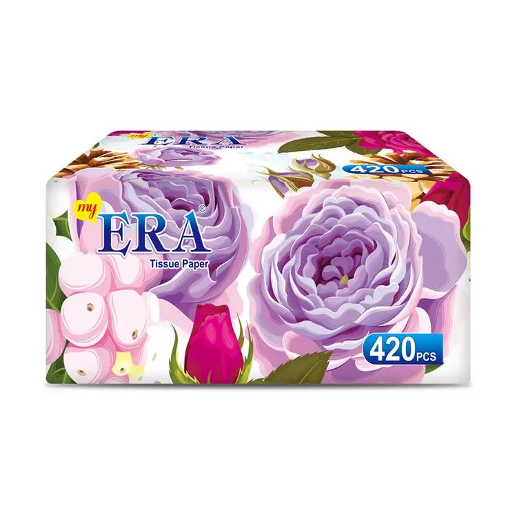 100% Virgin Wood Pulp High Quality Tissue Paper Facial Tissues Hot Sell Custom Tissue Paper Napkin In Myanmar