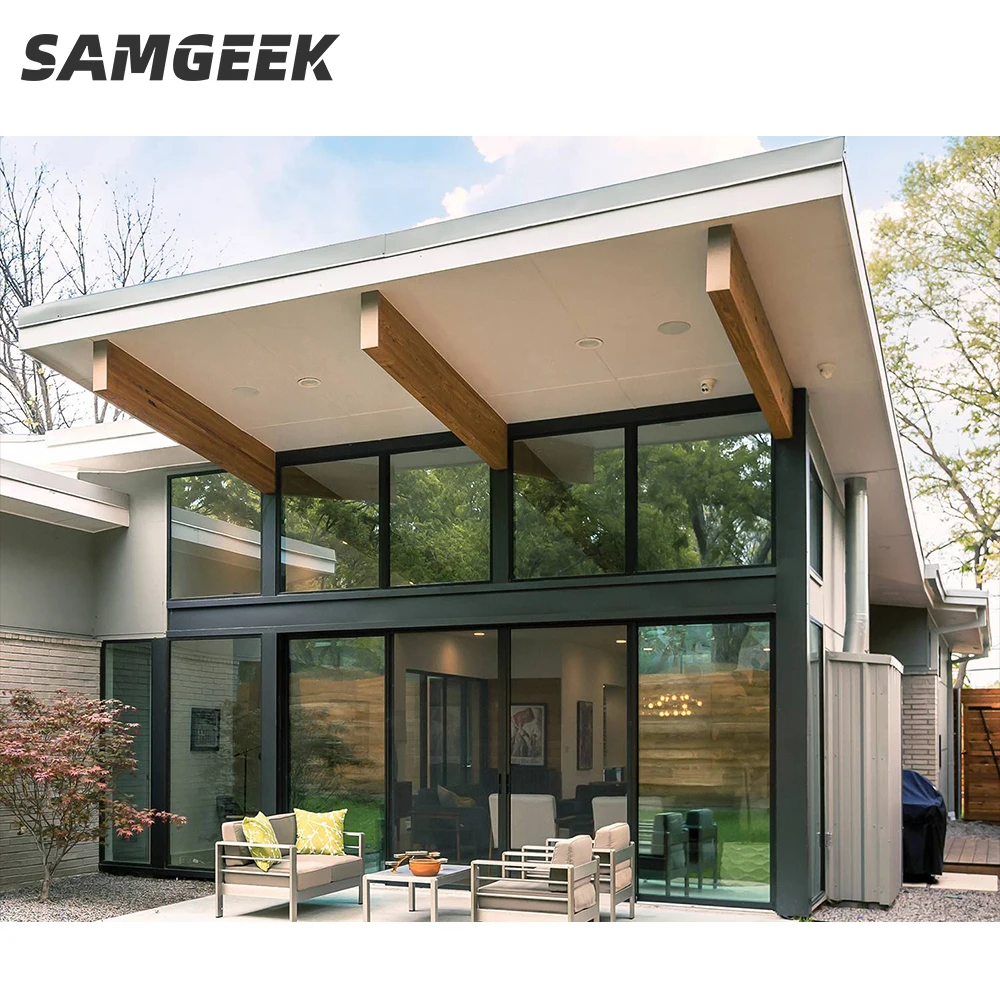 6.38mm/10.38mm Aluminium Laminated Glass Sliding Door Australia Standard with Push and Pull Opening Method