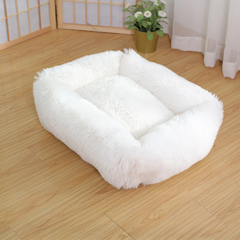 New 2022 Hot Selling Fluffy Donut Plush Pet Cat Bed Dog For Sale