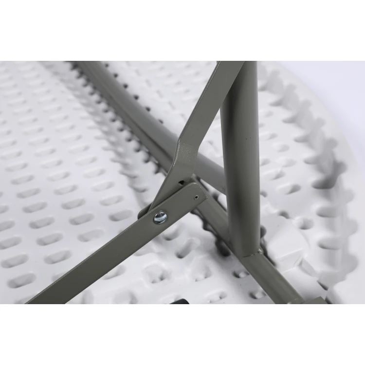 Cheap Modern Restaurant Furniture Design 4FT Round Modern White Folding Plastic Hdpe Extendable Dining Table