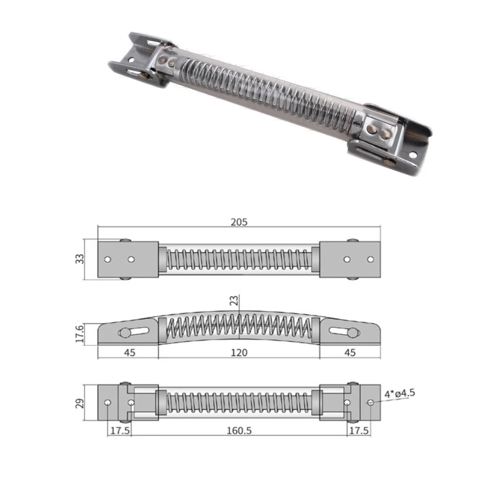 aluminum tool carry case black handle strong durable suitcase handle flight case hardware handle