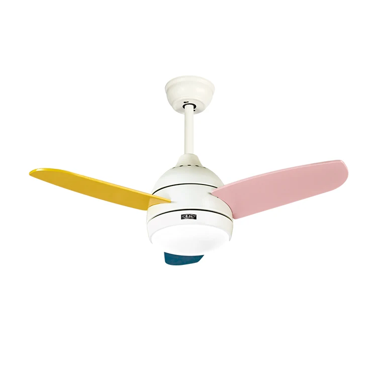 Wholesale Kid Room Decorative 3 Wood Blades Remote Control Ceiling Fan with Light