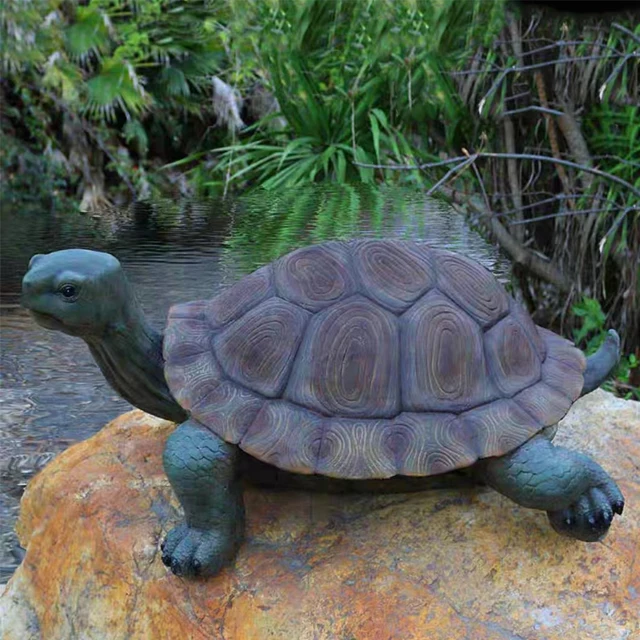 RF Garden decor fiberglass silicone ornaments turtle concrete molds animal plaster statue cement mold for sale