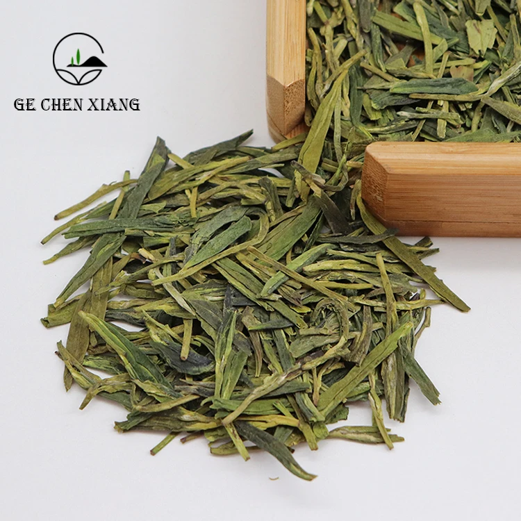  Органический свободный лист LongJing Зеленый чай оптом китайский дракон