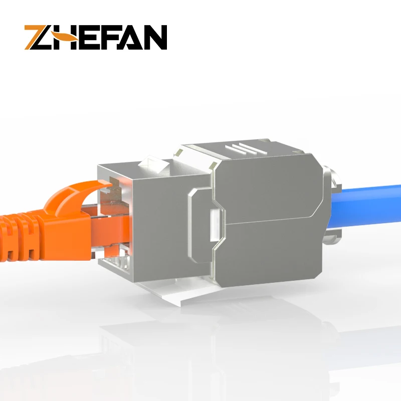 Экранированный Ftp-модуль Rj45 Keystone Jack 180 градусов Cat5E безинструментальный Соединительный