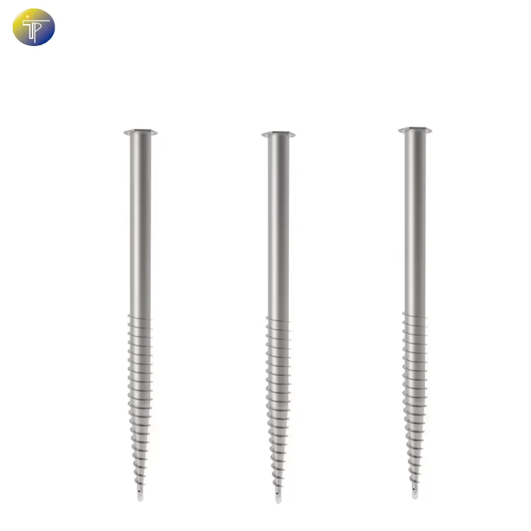 Professional Galvanized Earth Anchors Krinner Ground Screw Pile Solar Foundation
