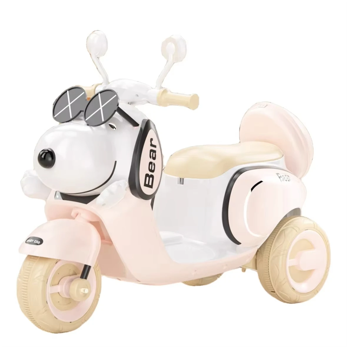 Hot Sale Unisex Kids Electric Motorcycle Wheel-Powered Ride-on Car with Music and Colorful Lights Wholesale Use